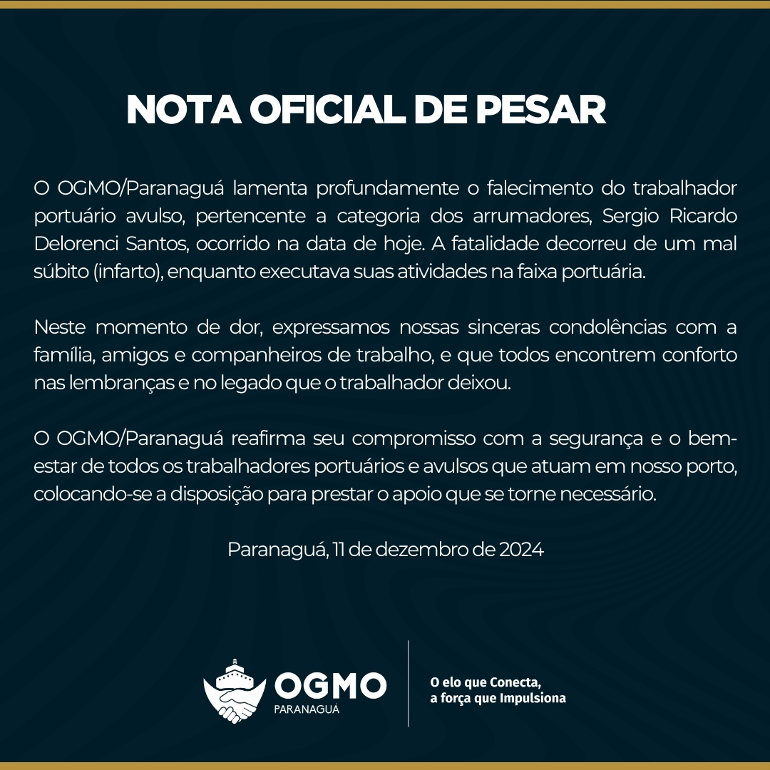 Nota oficial de pesar